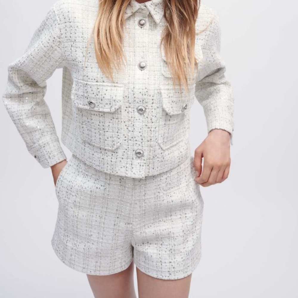 Nwt. Maje tweed shorts